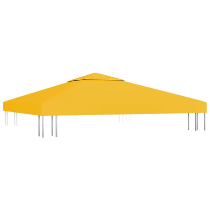 2-Tier Gazebo Top Cover 310 g/m² 3x3 m Yellow