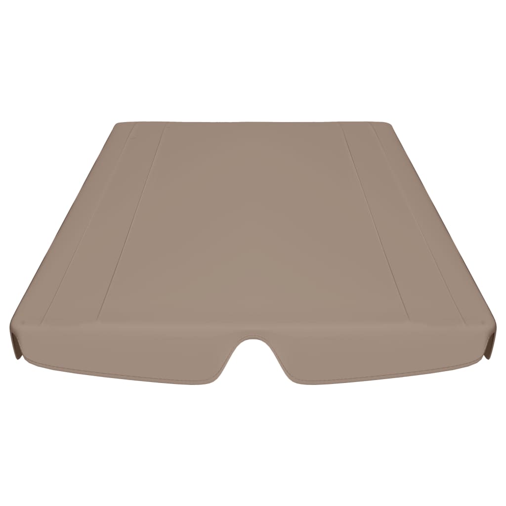 Replacement Canopy for Garden Swing Taupe 188/168x145/110 cm