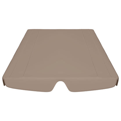 Replacement Canopy for Garden Swing Taupe 188/168x145/110 cm