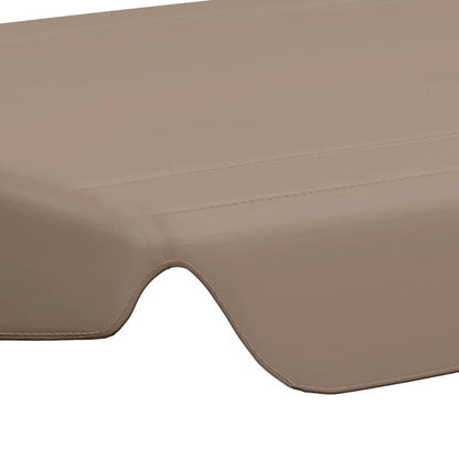 Replacement Canopy for Garden Swing Taupe 188/168x145/110 cm