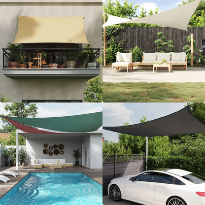 Sunshade Sail Oxford Fabric Rectangular 2x3.5 m Anthracite