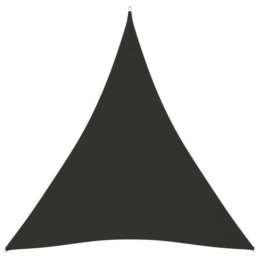 Sunshade Sail Oxford Fabric Triangular 4x5x5 m Anthracite