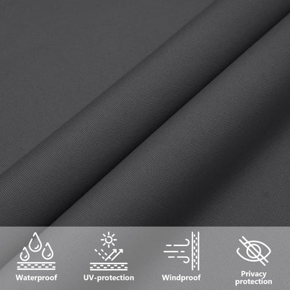 Sunshade Sail Oxford Fabric Triangular 4x5x5 m Anthracite