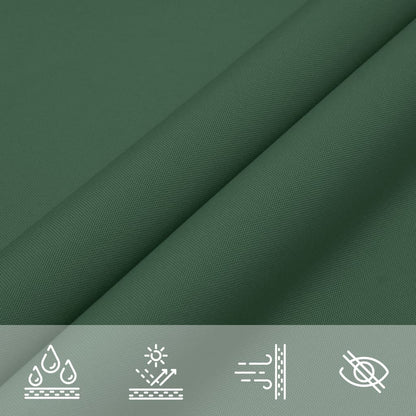 Sunshade Sail Oxford Fabric Square 5x5 m Dark Green