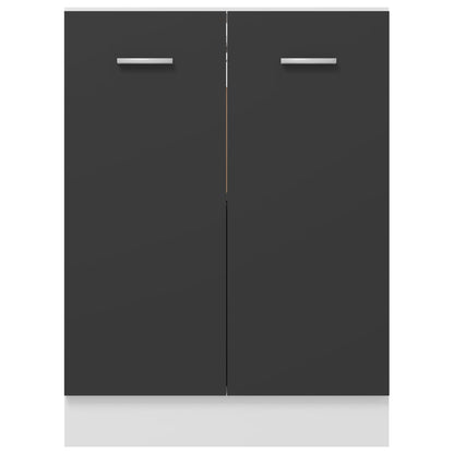 Bottom Cabinet Grey 60x46x81.5 cm Engineered Wood