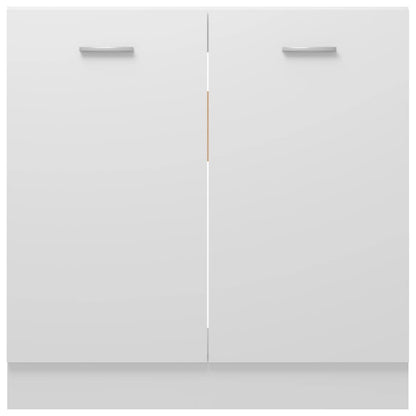 Sink Bottom Cabinet White 80x46x81.5 cm Engineered Wood