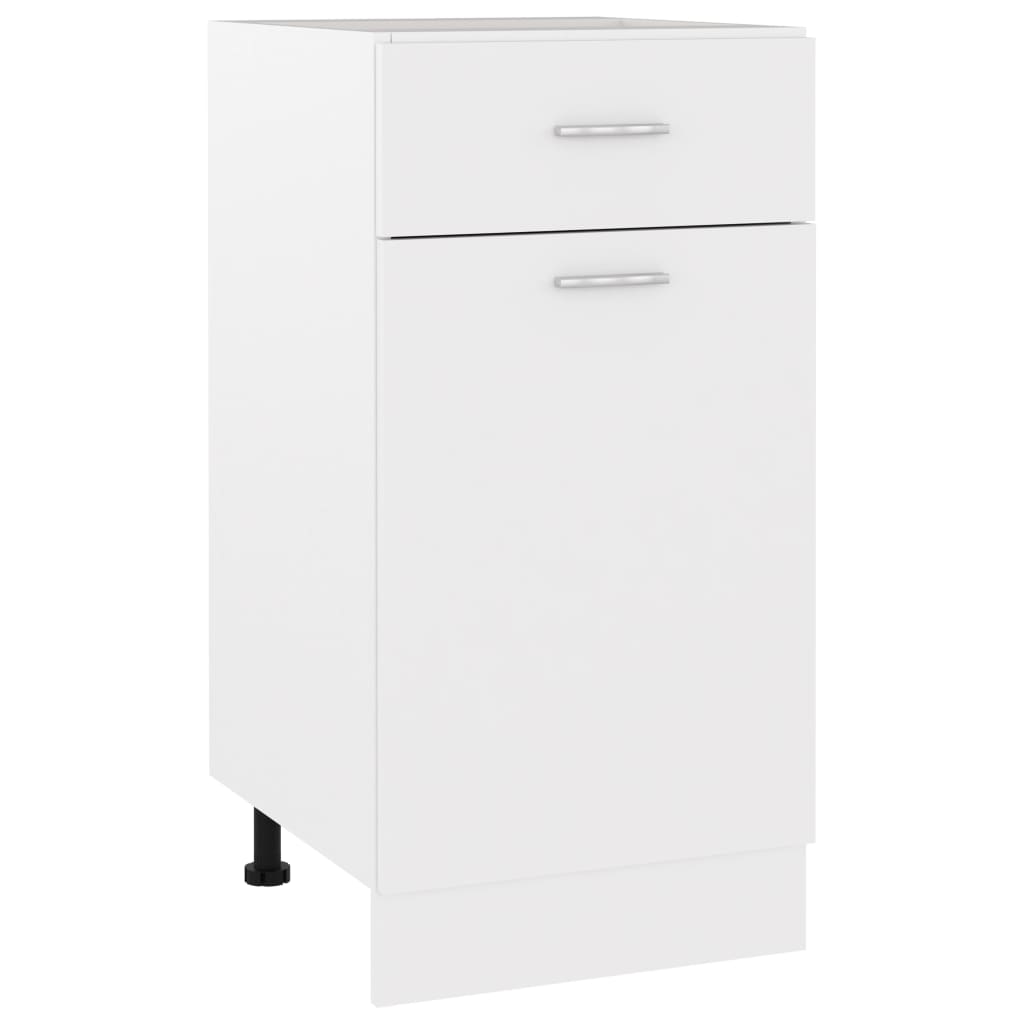 Drawer Bottom Cabinet White 40x46x81.5 cm Engineered Wood