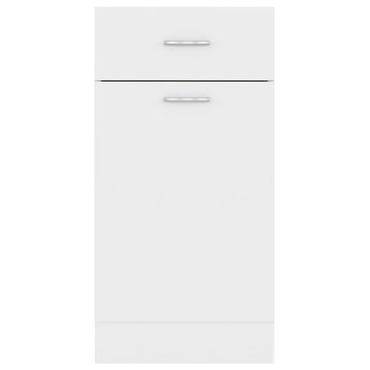 Drawer Bottom Cabinet White 40x46x81.5 cm Engineered Wood