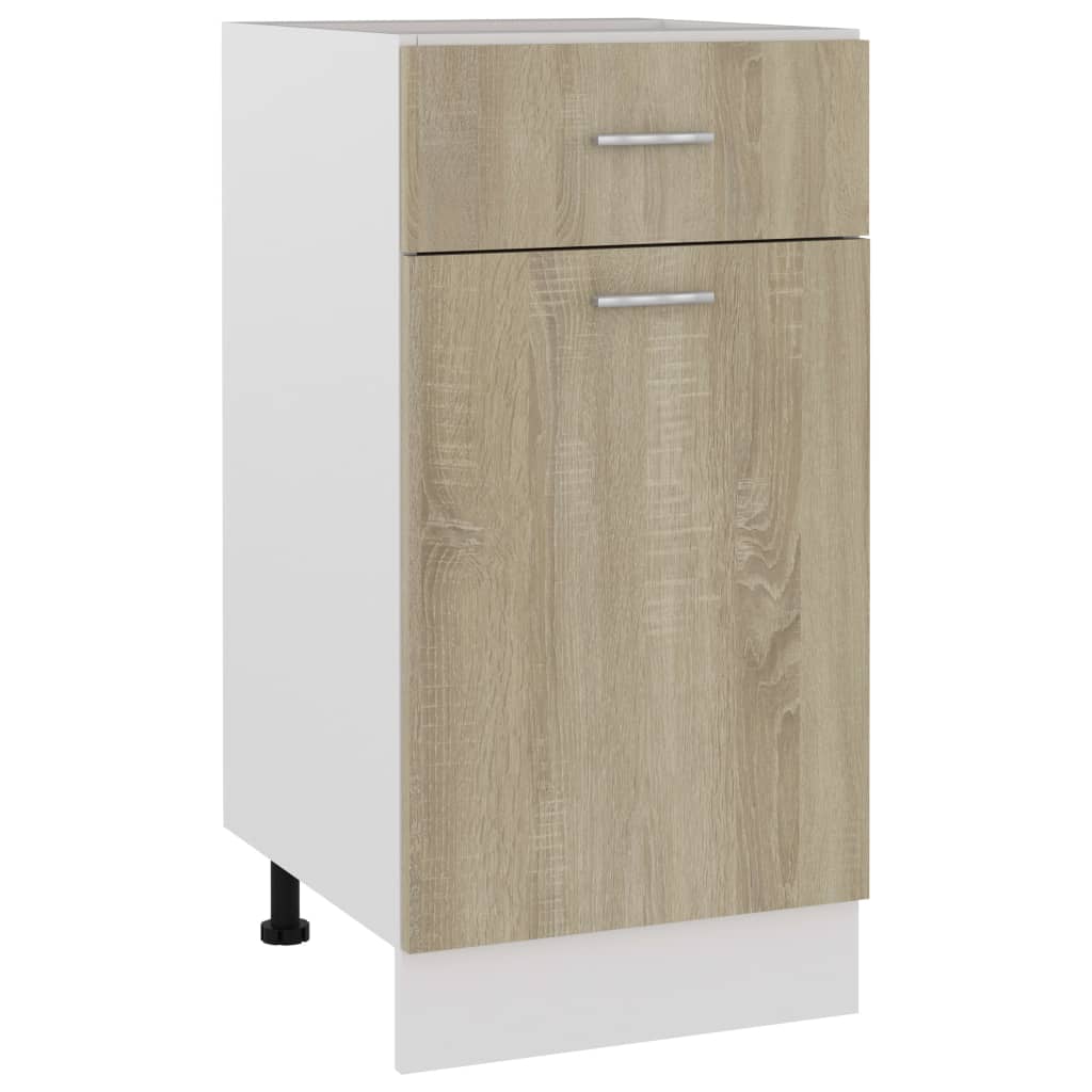 Drawer Bottom Cabinet Sonoma Oak 40x46x81.5 cm Engineered Wood