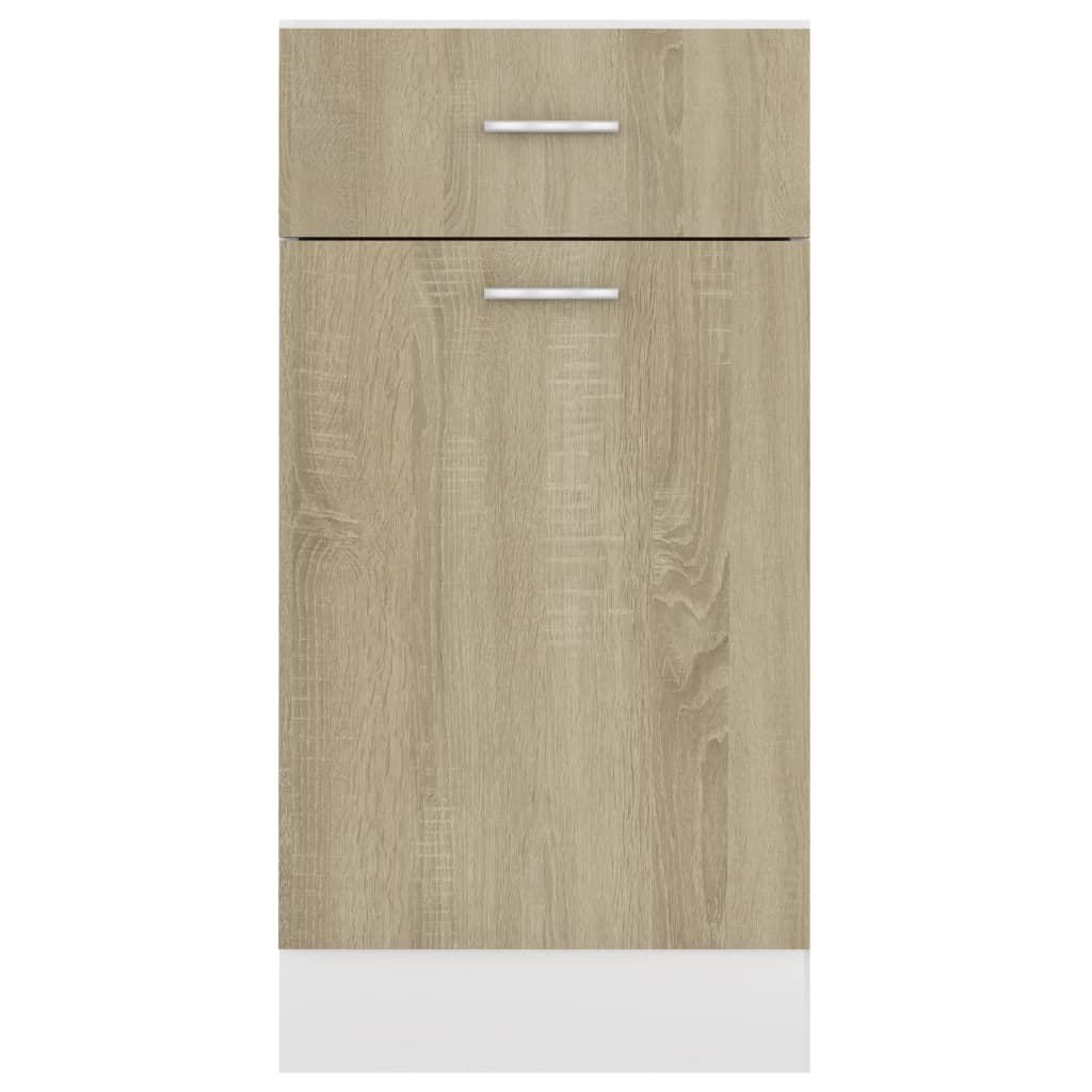 Drawer Bottom Cabinet Sonoma Oak 40x46x81.5 cm Engineered Wood