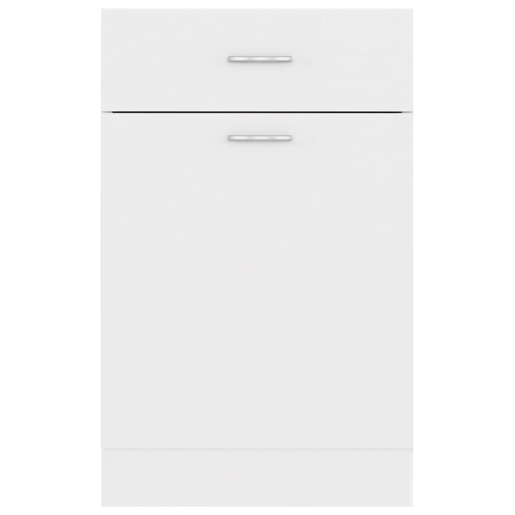 Drawer Bottom Cabinet White 50x46x81.5 cm Engineered Wood