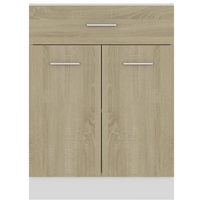 Drawer Bottom Cabinet Sonoma Oak 60x46x81.5 cm Engineered Wood