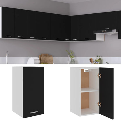 Hanging Cabinet Black 29.5x31x60 cm Engineered Wood