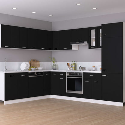 Hanging Cabinet Black 29.5x31x60 cm Engineered Wood