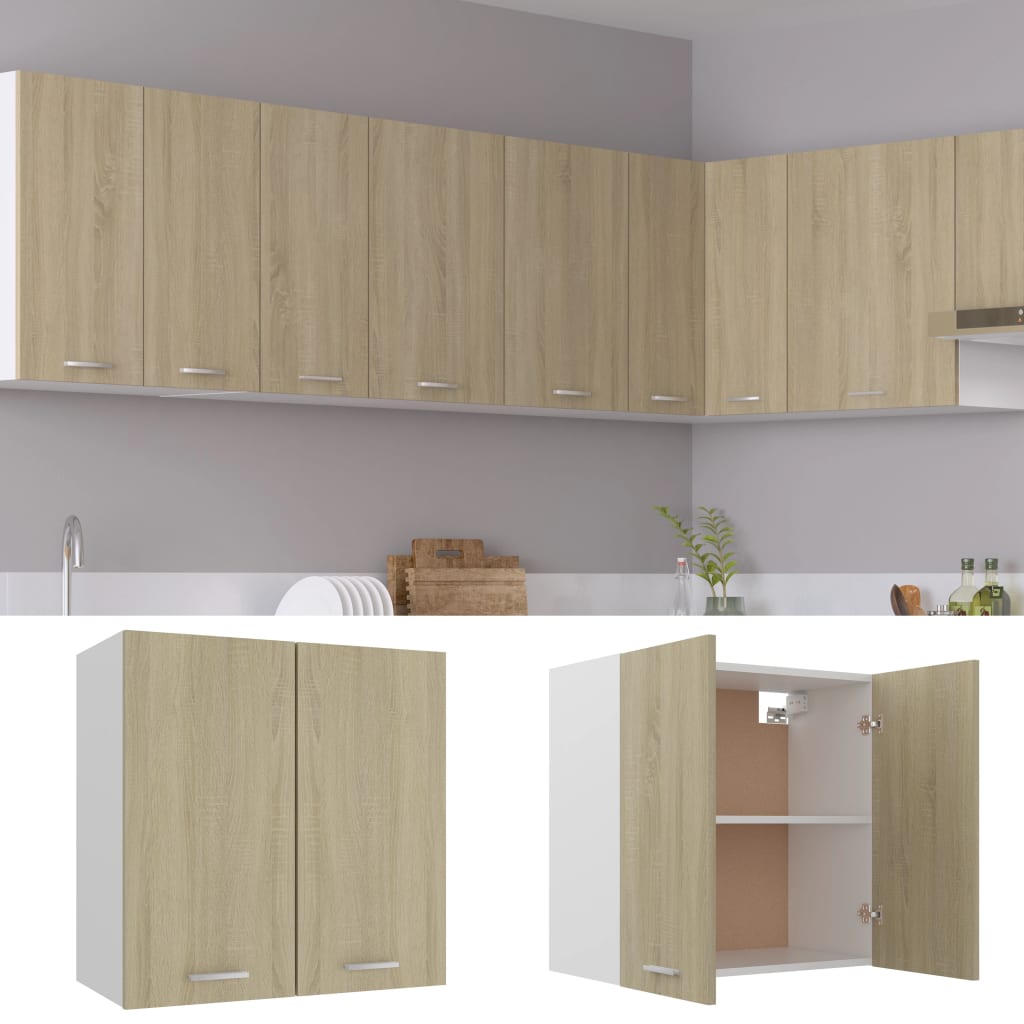 Hanging Cabinet Sonoma Oak 60x31x60 cm Engineered Wood