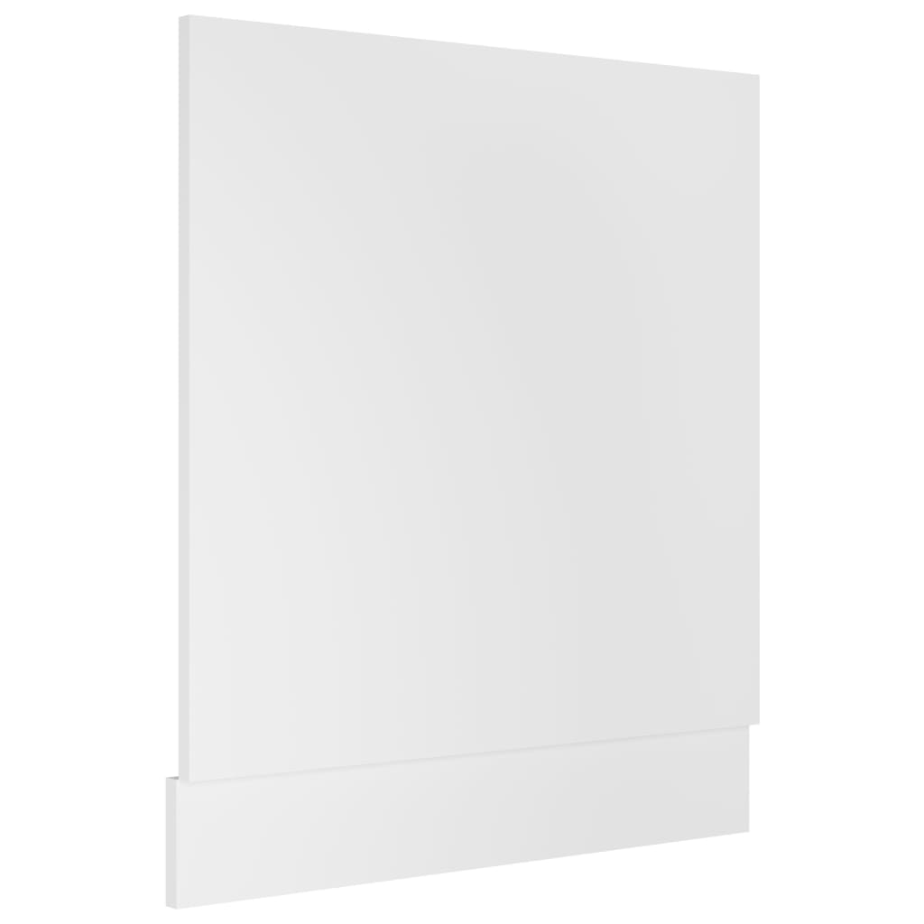 Dishwasher Panel White 59.5x3x67 cm Engineered Wood