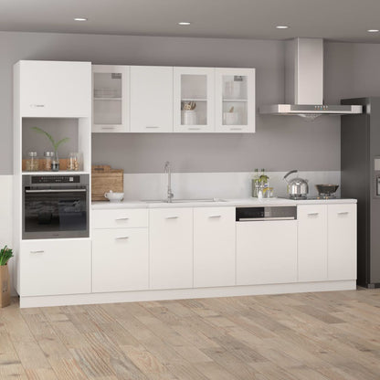 Dishwasher Panel White 59.5x3x67 cm Engineered Wood