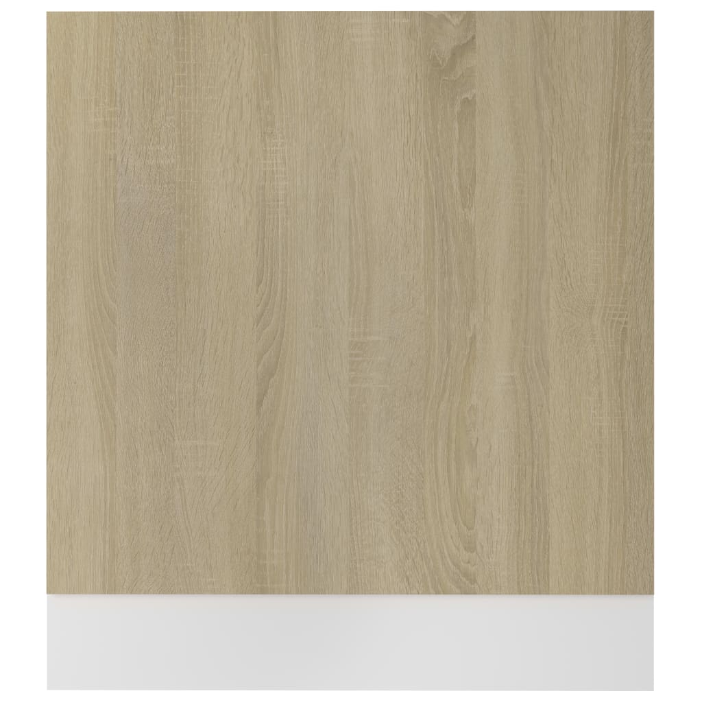 Dishwasher Panel Sonoma Oak 59.5x3x67 cm Engineered Wood