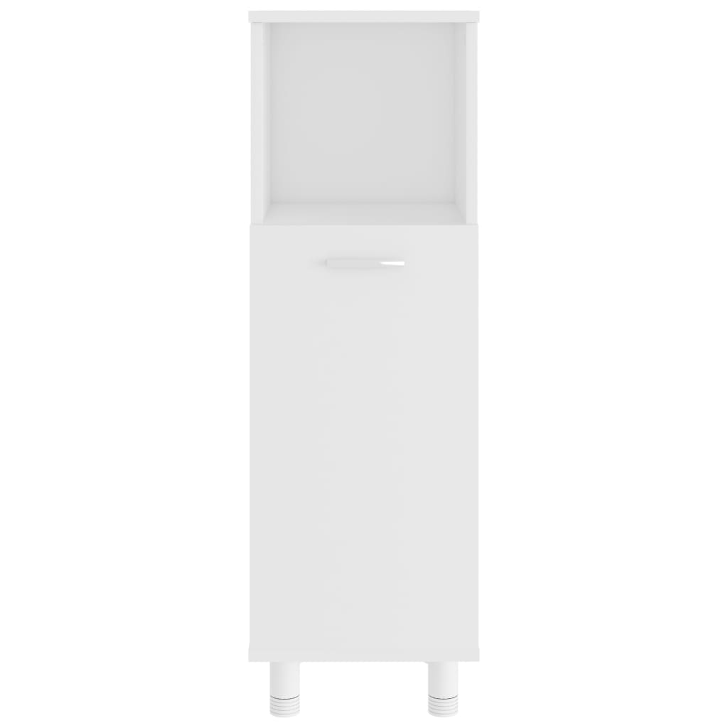 Bathroom Cabinet White 30x30x95 cm Engineered Wood