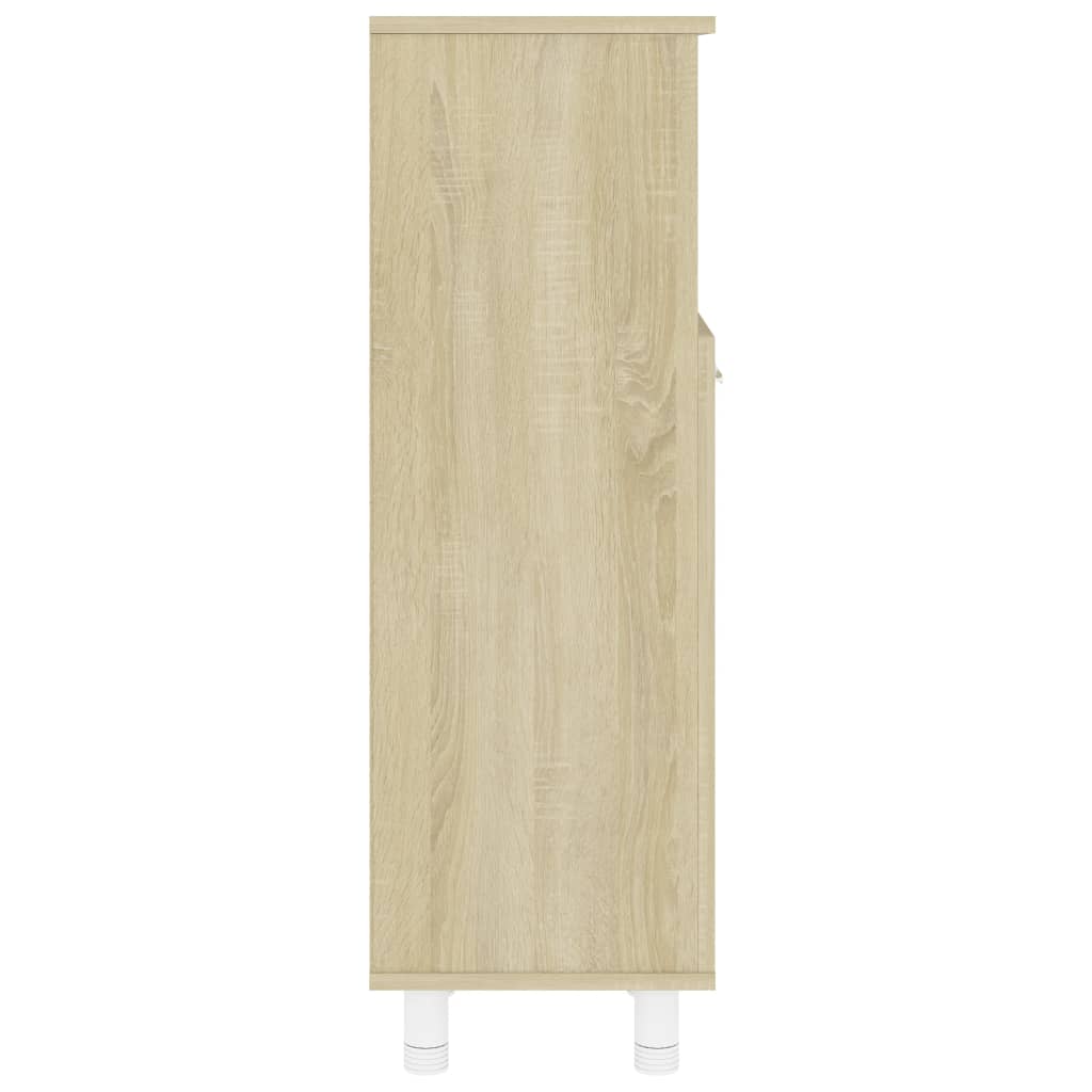 Bathroom Cabinet Sonoma Oak 30x30x95 cm Engineered Wood