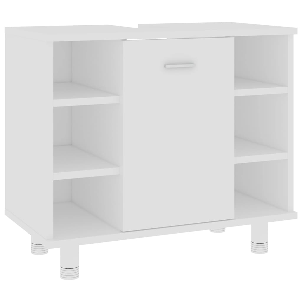 Bathroom Cabinet White 60x32x53.5 cm Engineered Wood