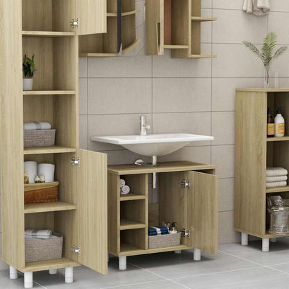 Bathroom Cabinet Sonoma Oak 60x32x53.5 cm Engineered Wood