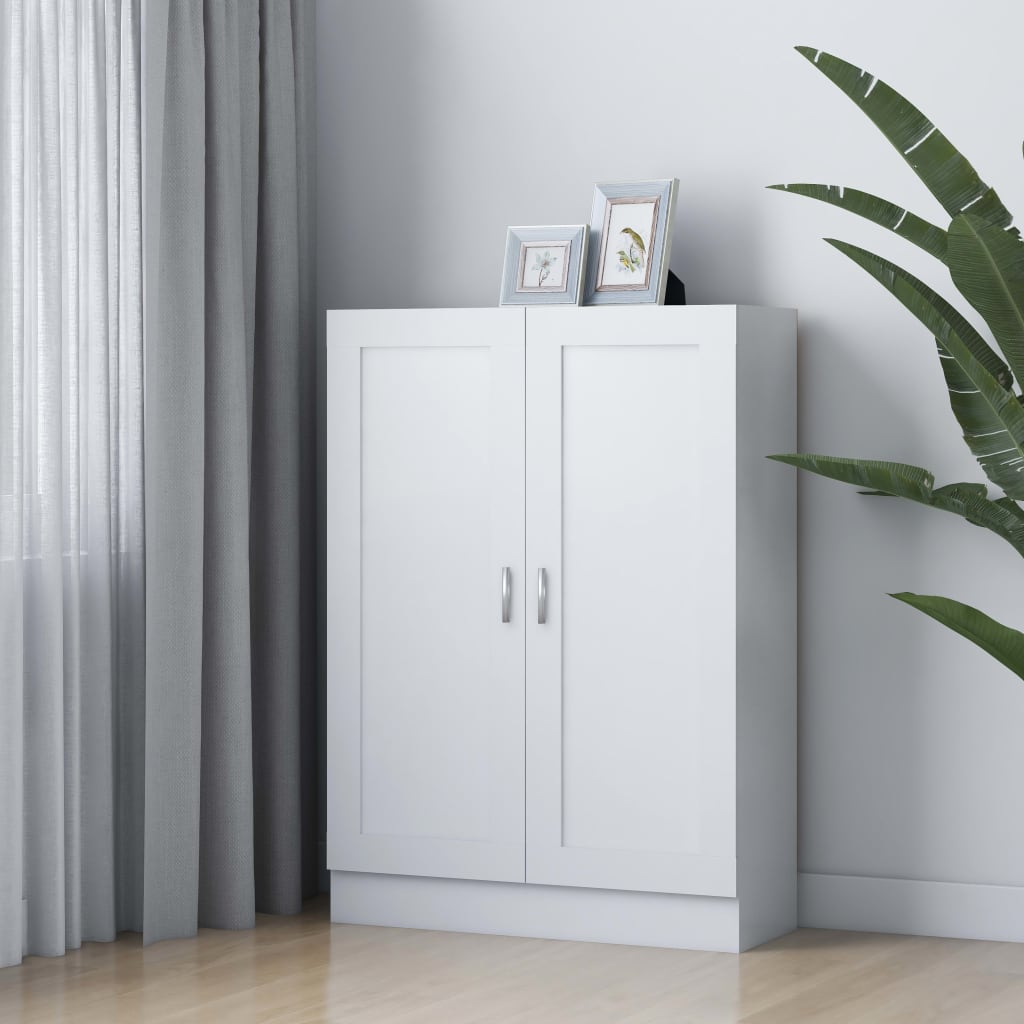 Book Cabinet White 82.5x30.5x115 cm Engineered Wood