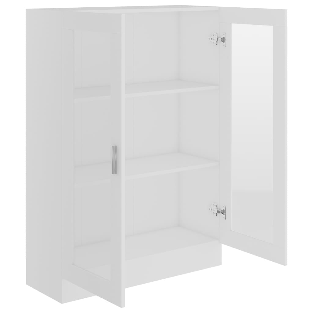 Vitrine Cabinet White 82.5x30.5x115 cm Engineered Wood