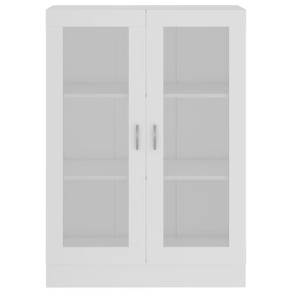 Vitrine Cabinet White 82.5x30.5x115 cm Engineered Wood