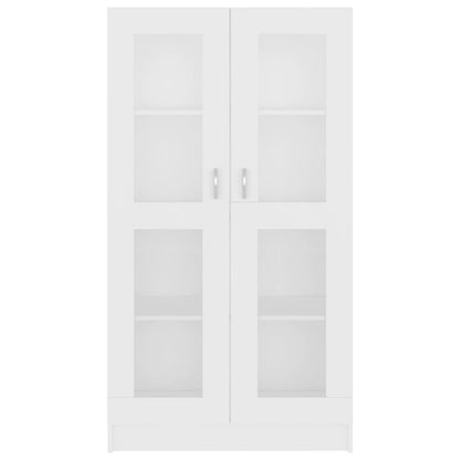 Vitrine Cabinet White 82.5x30.5x150 cm Engineered Wood