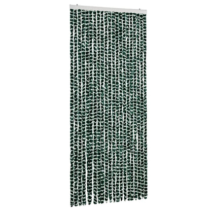 Insect Curtain Green and White 90x220 cm Chenille