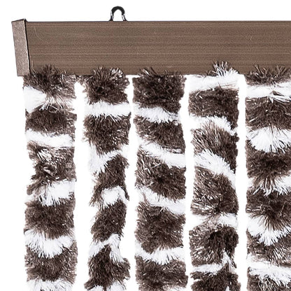 Insect Curtain Brown and White 90x220 cm Chenille