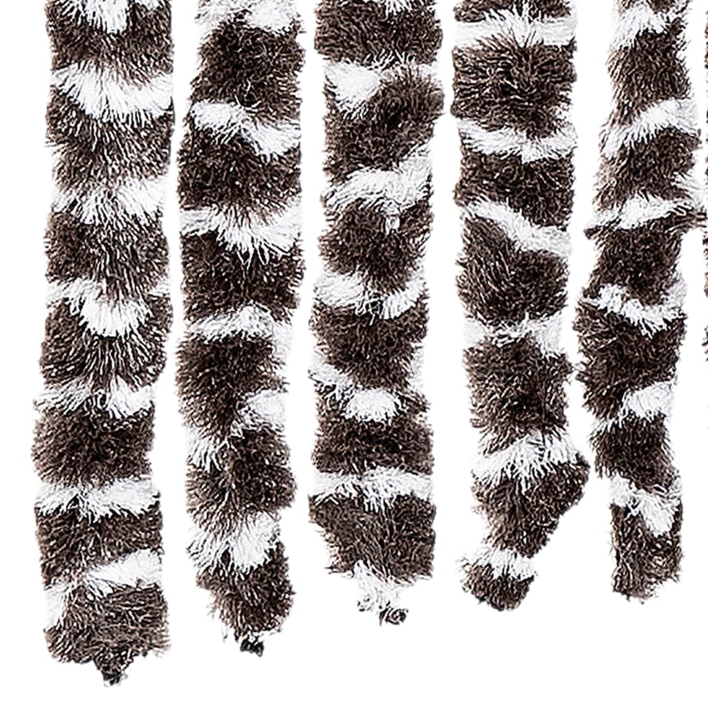 Insect Curtain Brown and White 90x220 cm Chenille