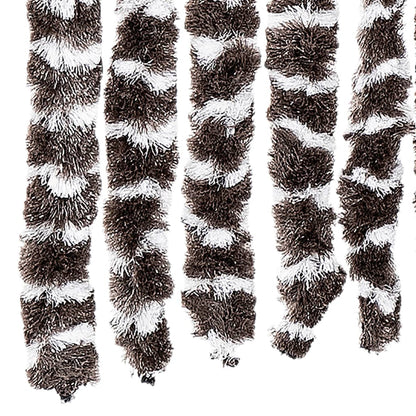 Insect Curtain Brown and White 90x220 cm Chenille