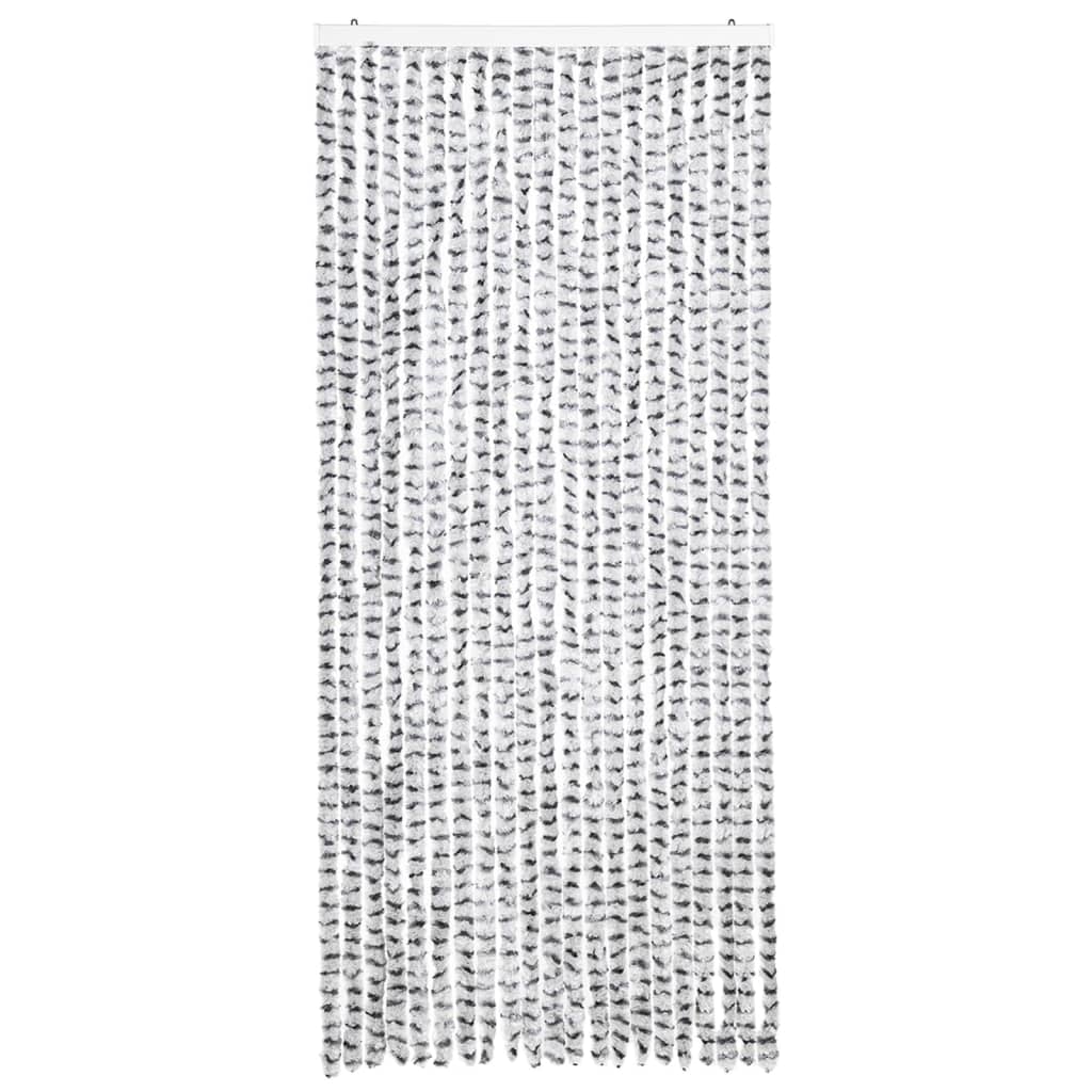 Insect Curtain Light and Dark Grey 90x220 cm Chenille