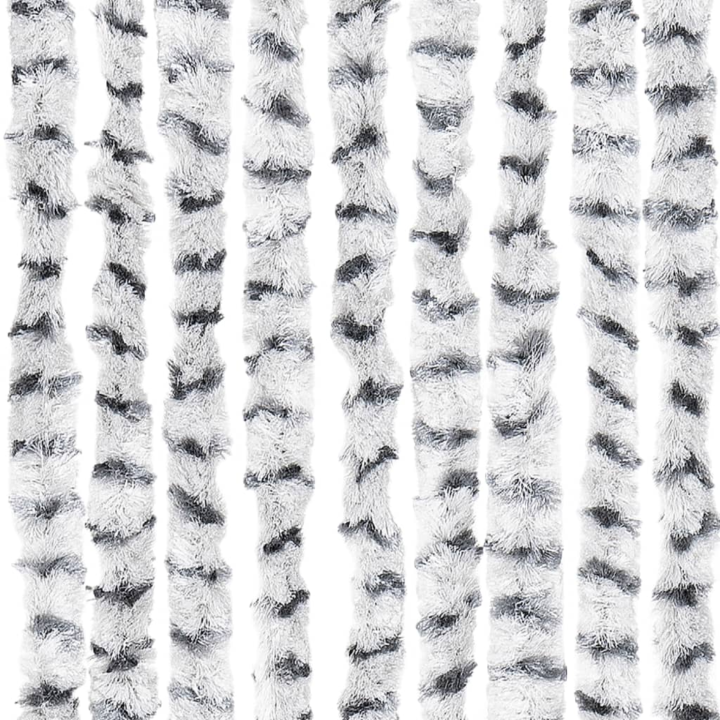 Insect Curtain Light and Dark Grey 90x220 cm Chenille