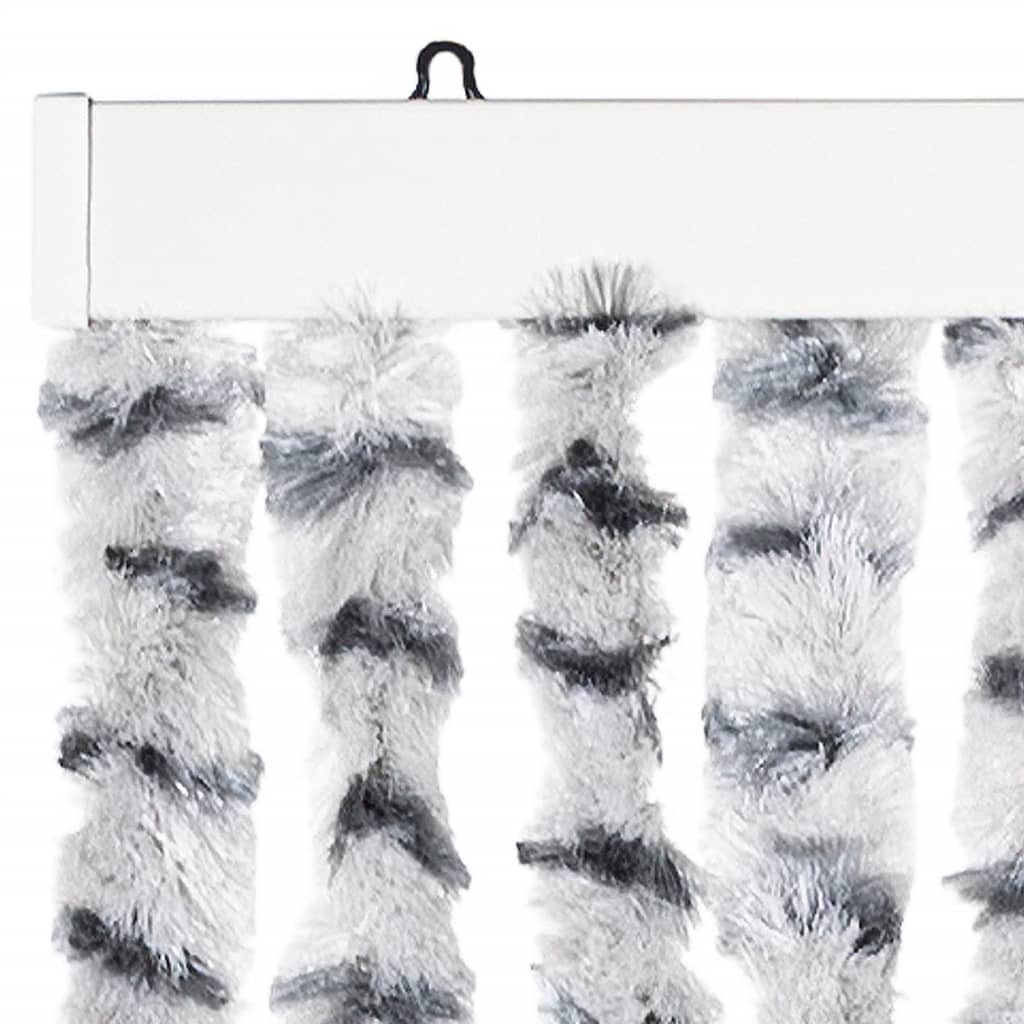 Insect Curtain Light and Dark Grey 100x220 cm Chenille