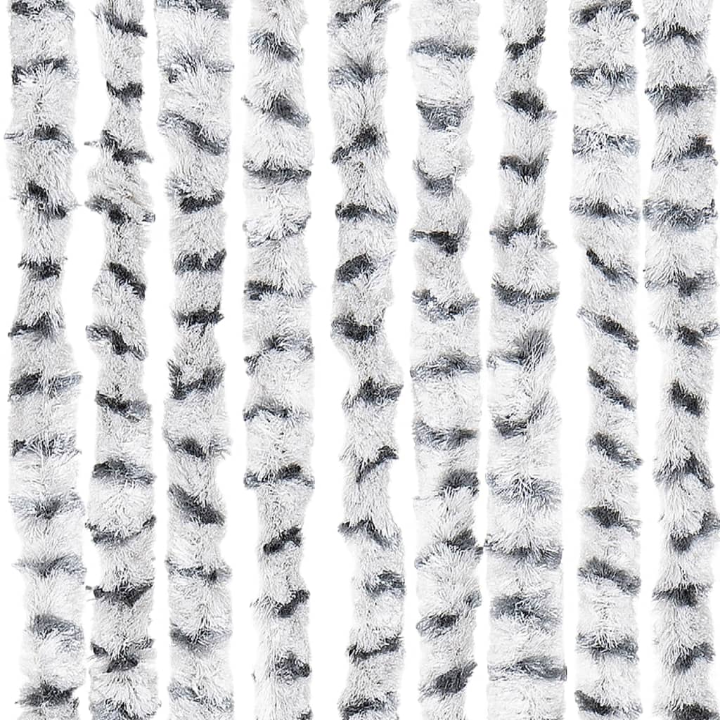 Insect Curtain Light and Dark Grey 100x220 cm Chenille