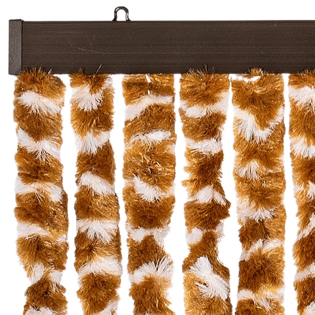 Insect Curtain Ochre and White 100x220 cm Chenille