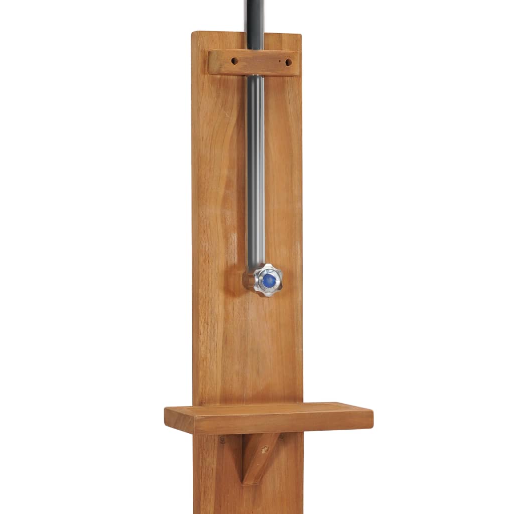 Garden Shower 75x75x210 cm Solid Teak Wood