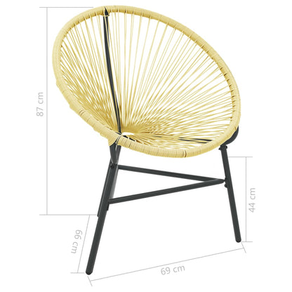 Garden Acapulco Chair Poly Rattan Beige