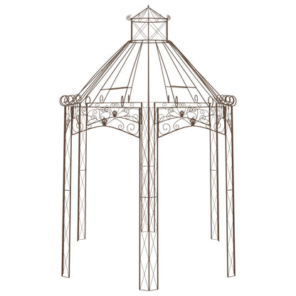 Garden Pavilion Antique Brown 400x258x378 cm Iron