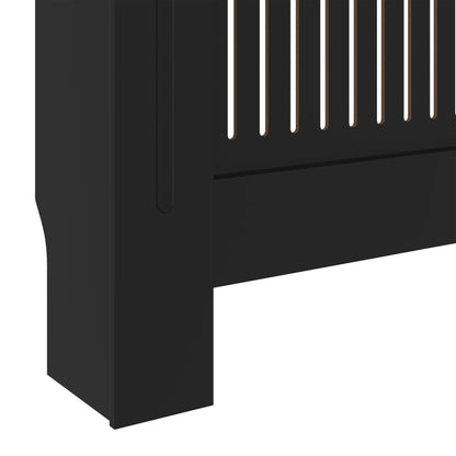 MDF Radiator Cover Black 205 cm