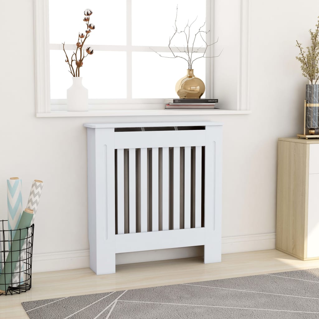 MDF Radiator Cover White 78 cm