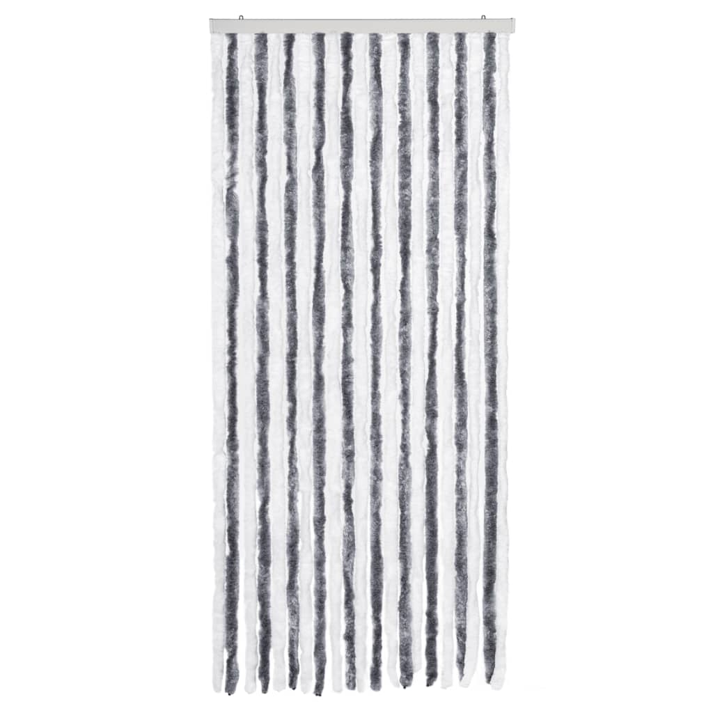 Insect Curtain Grey and White 90x200 cm Chenille