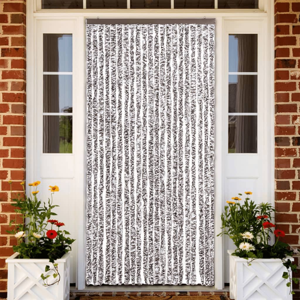 Insect Curtain Brown and Beige 90x200 cm Chenille