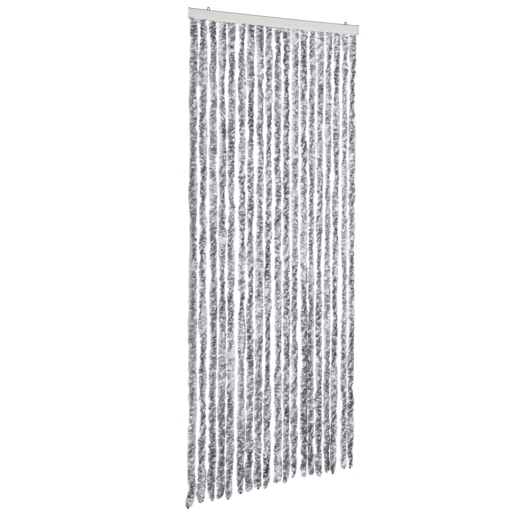 Insect Curtain White and Grey 56x200 cm Chenille