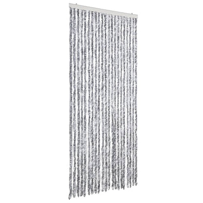 Insect Curtain White and Grey 90x200 cm Chenille