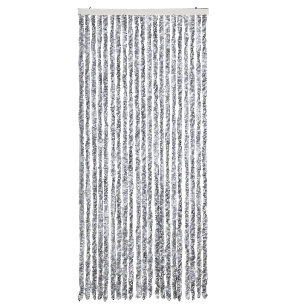 Insect Curtain White and Grey 90x200 cm Chenille