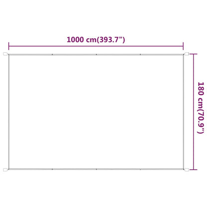 Vertical Awning Anthracite 180x1000 cm Oxford Fabric